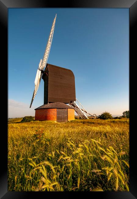 Iconic Brill Windmill Framed Print by Steve Smith