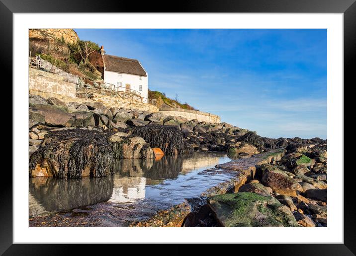 Runswick Bay Thatched Cottage Framed Mounted Print by Tim Hill