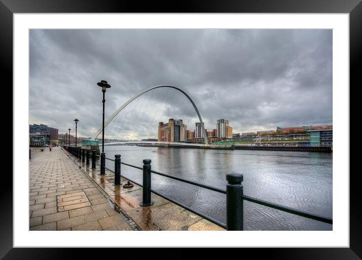 A Striking Gateway to Newcastle Framed Mounted Print by Steve Smith