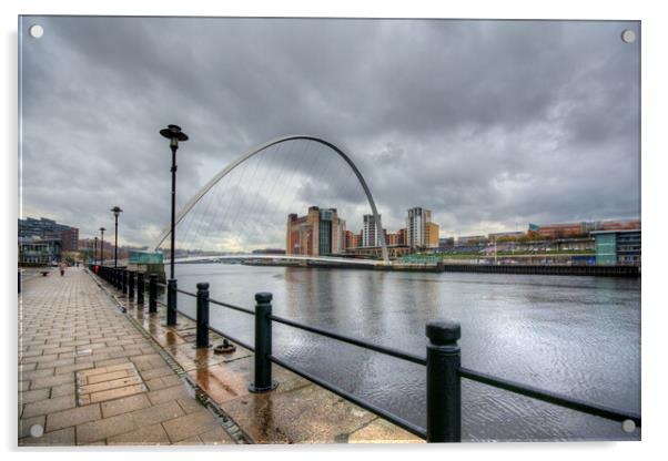 A Striking Gateway to Newcastle Acrylic by Steve Smith