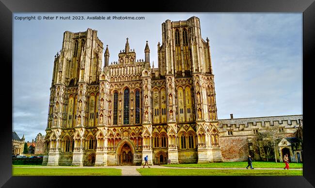 Magnificent Wells Cathedral Framed Print by Peter F Hunt
