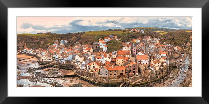 Quaint Charm of Historic Staithes Framed Mounted Print by Tim Hill