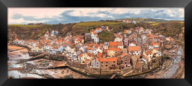 Quaint Charm of Historic Staithes Framed Print by Tim Hill