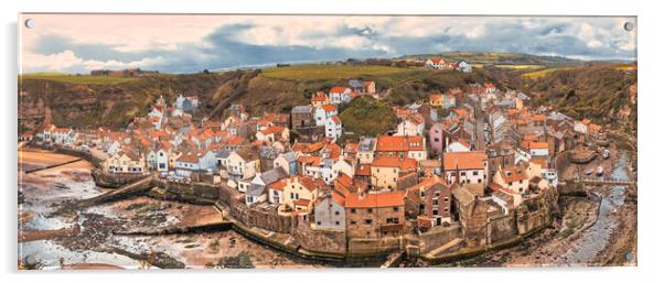 Quaint Charm of Historic Staithes Acrylic by Tim Hill