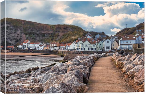Serenity at Staithes Canvas Print by Tim Hill