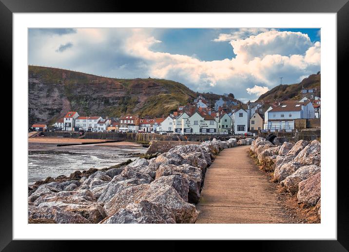 Serenity at Staithes Framed Mounted Print by Tim Hill