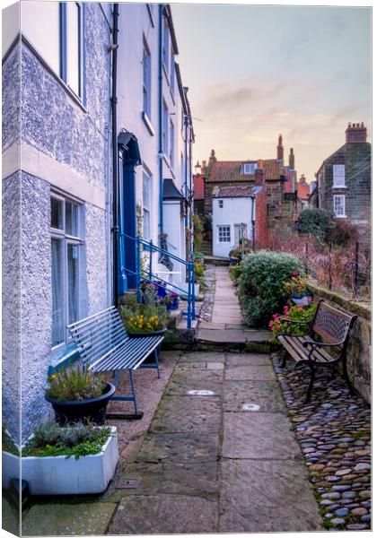 Tranquil Yorkshire Coast Village Canvas Print by Tim Hill