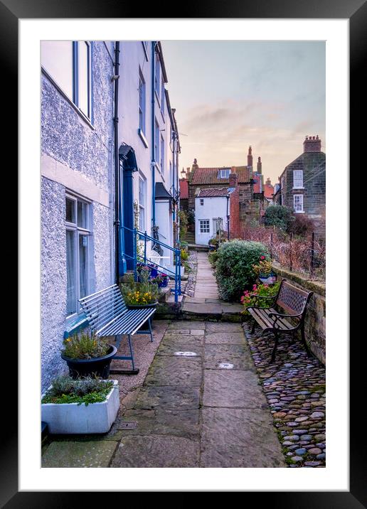 Tranquil Yorkshire Coast Village Framed Mounted Print by Tim Hill