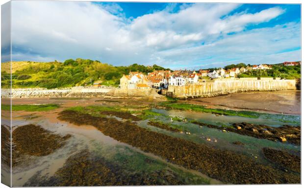 Robin Hoods Bay by Air Canvas Print by Tim Hill