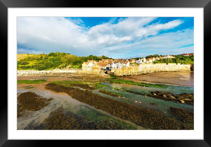 Robin Hoods Bay by Air Framed Mounted Print by Tim Hill