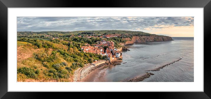 Robin Hoods Bay along the Cleveland Way Framed Mounted Print by Tim Hill