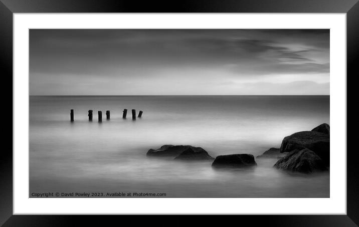 Majestic Morning Seascape at Hopton Beach Framed Mounted Print by David Powley