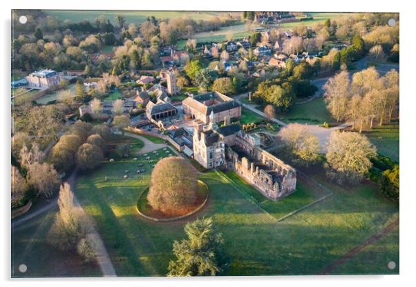 Rufford Abbey Acrylic by Apollo Aerial Photography