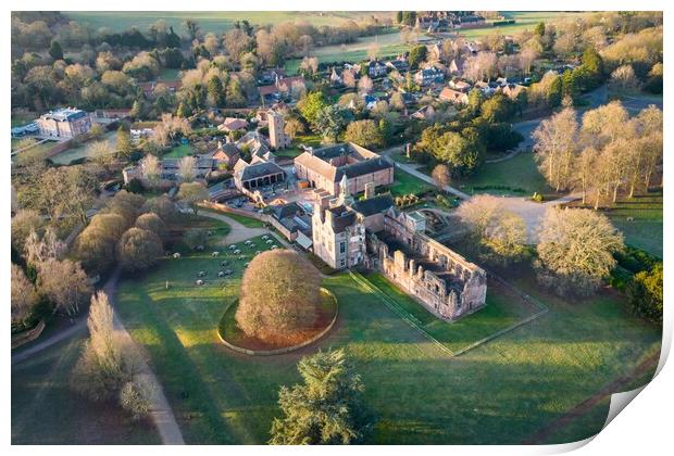 Rufford Abbey Print by Apollo Aerial Photography