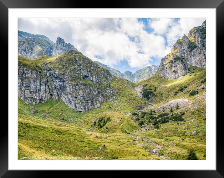 Malaiesti Valley in the Bucegi Mountain. Framed Mounted Print by Cristi Croitoru