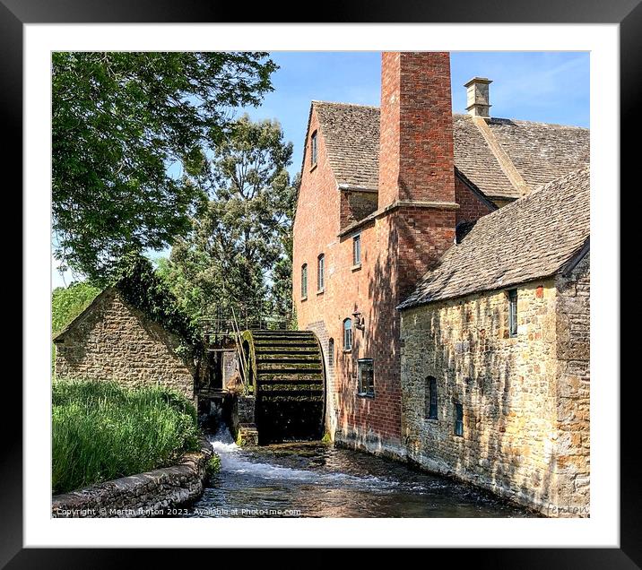 Lower slaughter Mill Framed Mounted Print by Martin fenton