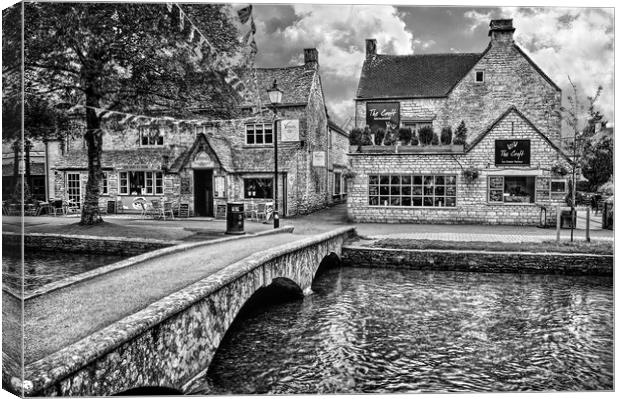 Bourton-on-the-Water, Cotswolds Canvas Print by Darren Galpin