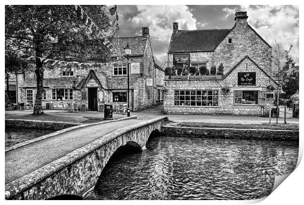 Bourton-on-the-Water, Cotswolds Print by Darren Galpin