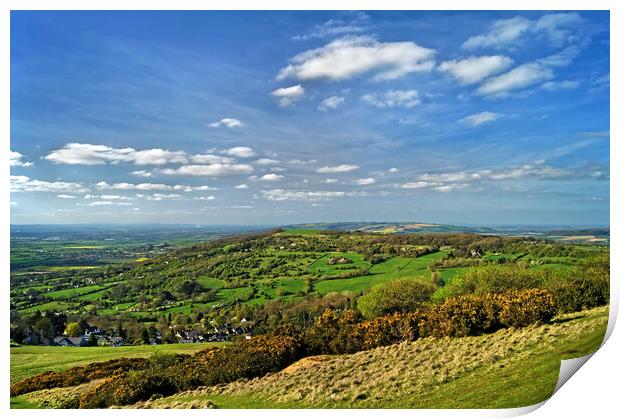 View from Cleeve Hill, Cotswolds    Print by Darren Galpin