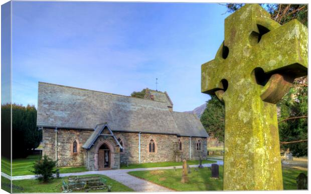 Majestic St Patricks Church in the Lake District Canvas Print by Steve Smith