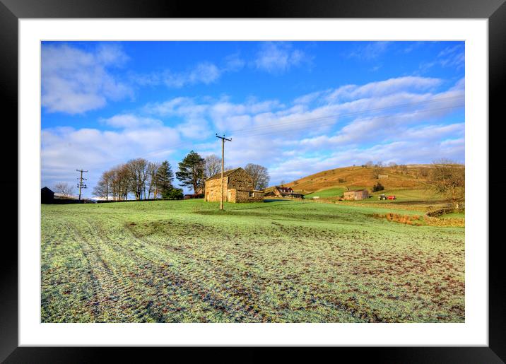 Muker Meadows Framed Mounted Print by Steve Smith