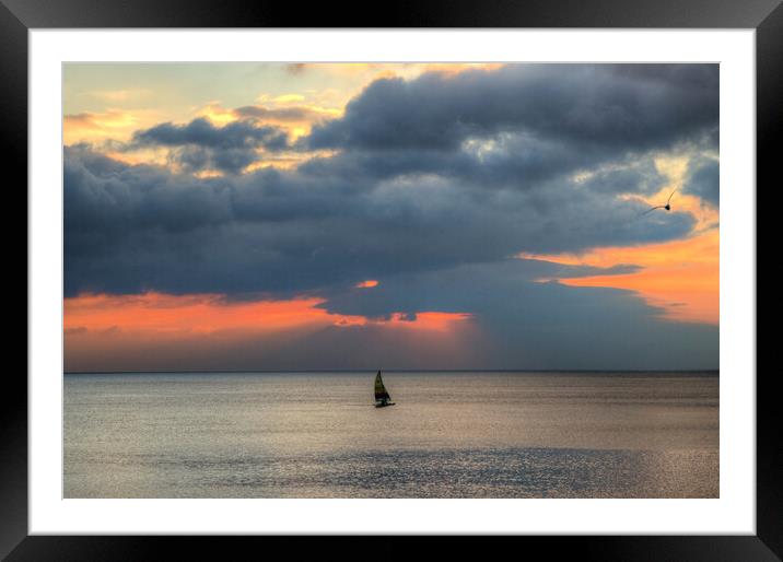 Brighton Sunset Framed Mounted Print by Steve Smith