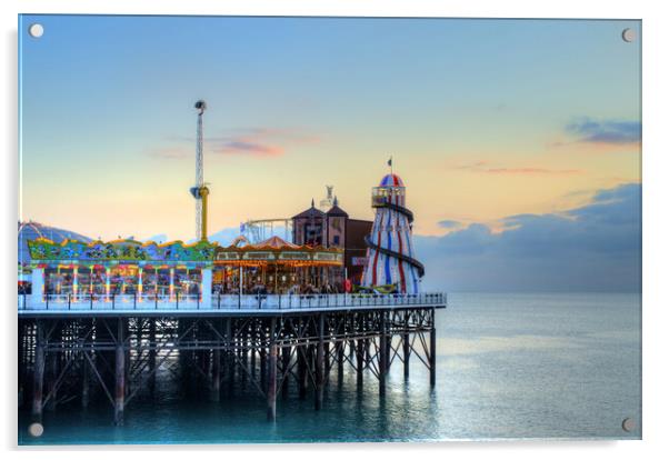 Brighton Pier Acrylic by Steve Smith