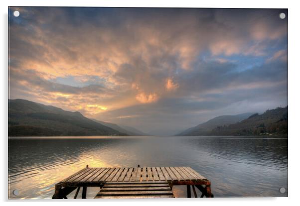 Loch Earn Acrylic by Steve Smith