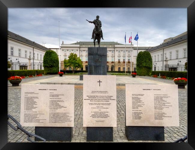 Presidential Palace, Warsaw Framed Print by Steve Smith