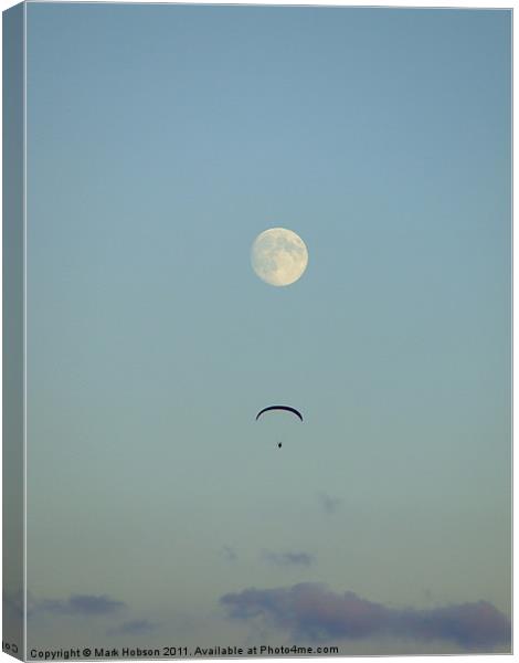 Fly Me To The Moon Canvas Print by Mark Hobson