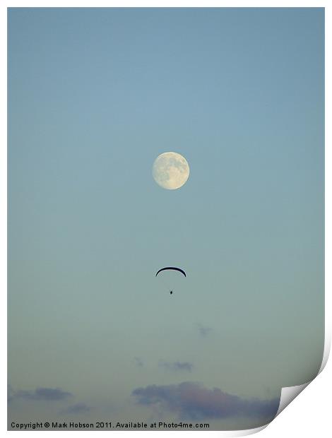 Fly Me To The Moon Print by Mark Hobson