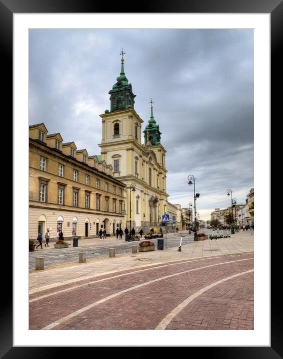 Charming Warsaw Old Town Framed Mounted Print by Steve Smith