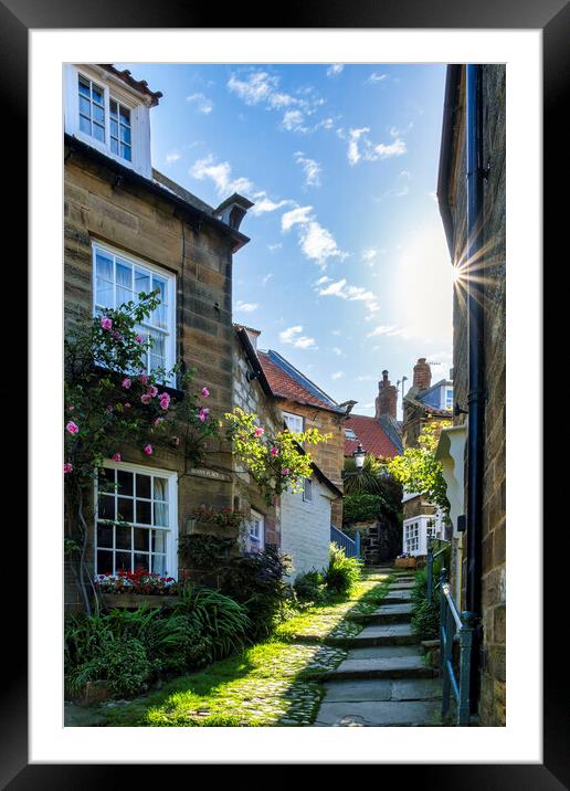 Sunny Place, Robin Hoods Bay Framed Mounted Print by Tim Hill