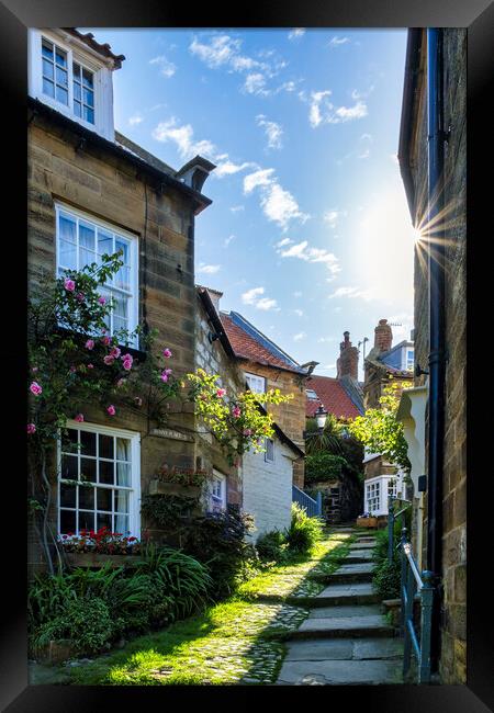 Sunny Place, Robin Hoods Bay Framed Print by Tim Hill