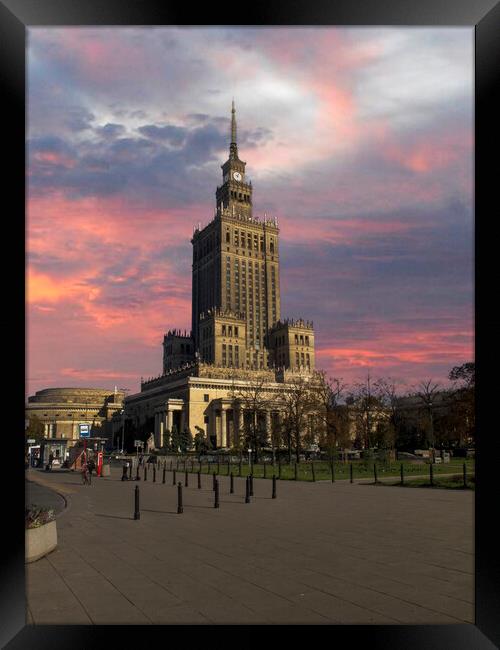 Palace of Culture and Science Framed Print by Steve Smith