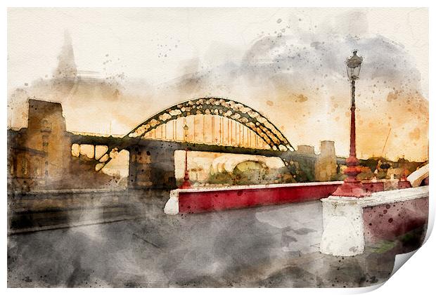 Newcastle Upon Tyne Print by Steve Smith