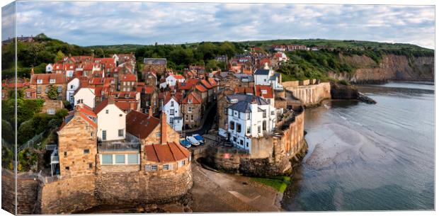 Unveiling the Hidden Beauty of Robin Hoods Bay Canvas Print by Tim Hill