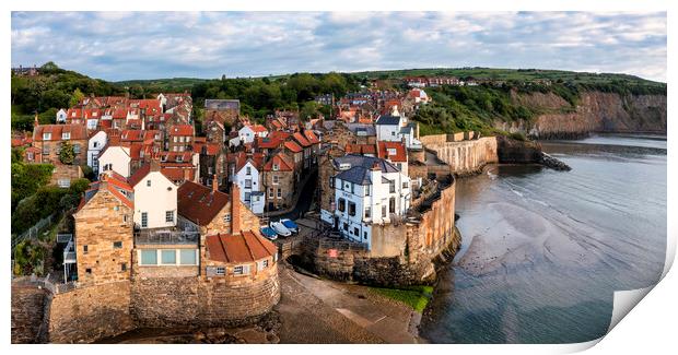 Unveiling the Hidden Beauty of Robin Hoods Bay Print by Tim Hill