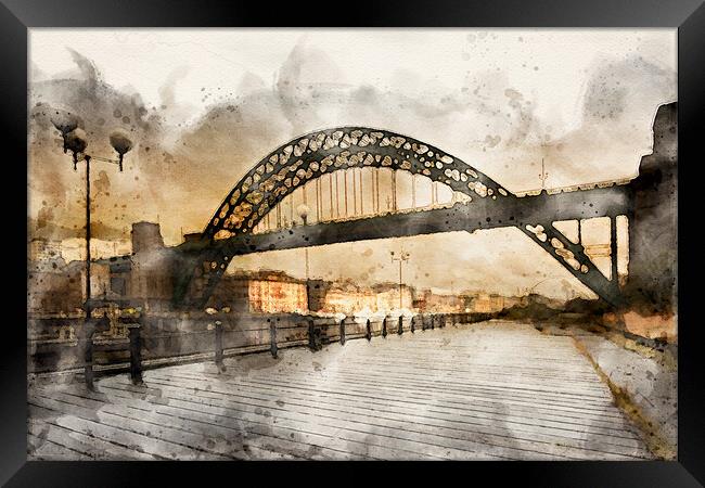 Tyne Bridge Framed Print by Steve Smith