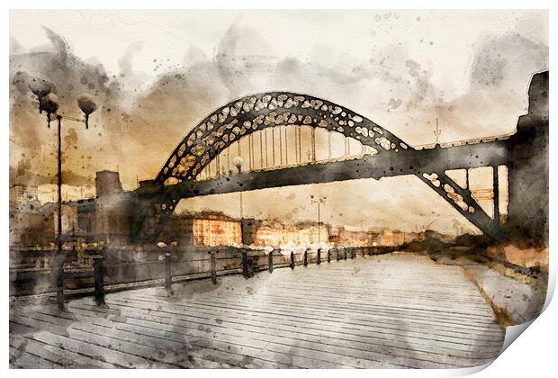 Tyne Bridge Print by Steve Smith
