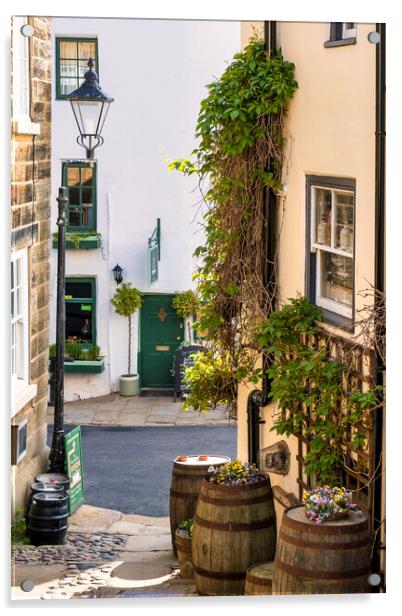 Beer barrels, Robin Hoods Bay, Yorkshire Acrylic by Tim Hill