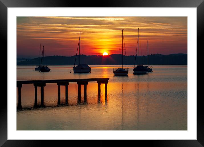 Ammersee, Germany Framed Mounted Print by Steve Smith