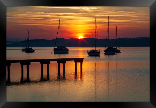 Ammersee, Germany Framed Print by Steve Smith