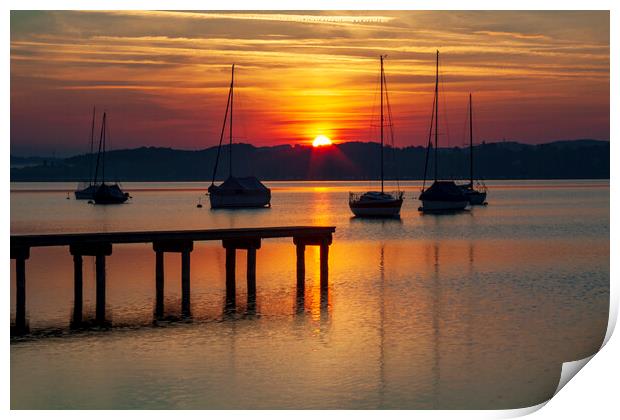 Ammersee, Germany Print by Steve Smith