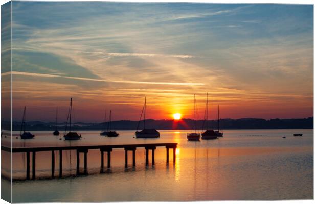 Ammersee, Germany Canvas Print by Steve Smith