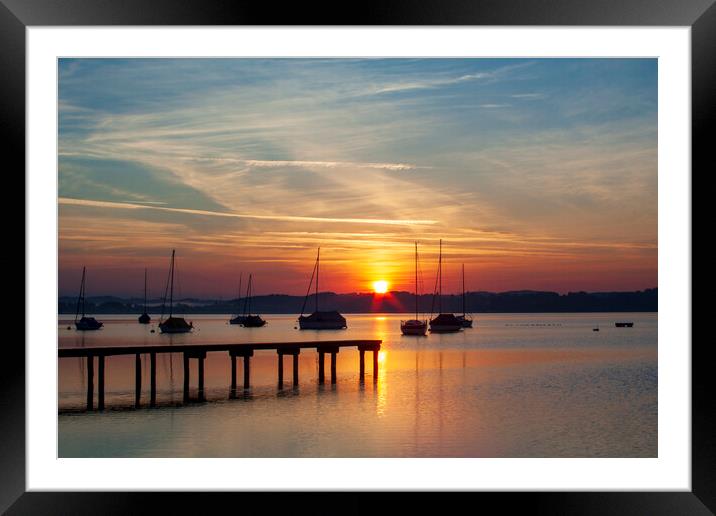 Ammersee, Germany Framed Mounted Print by Steve Smith