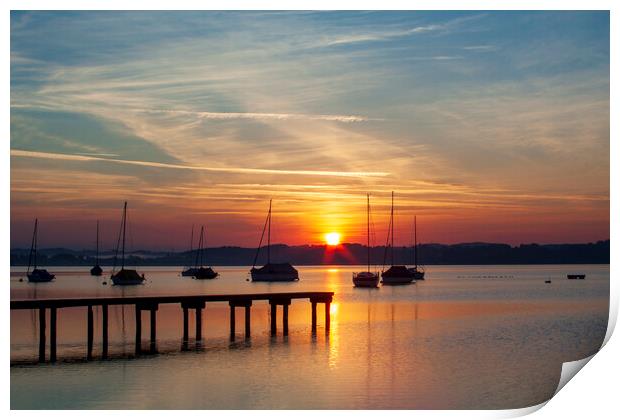 Ammersee, Germany Print by Steve Smith