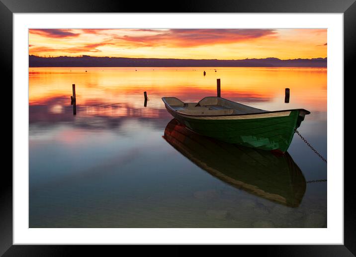 Ammersee, Bavaria, Germany Framed Mounted Print by Steve Smith