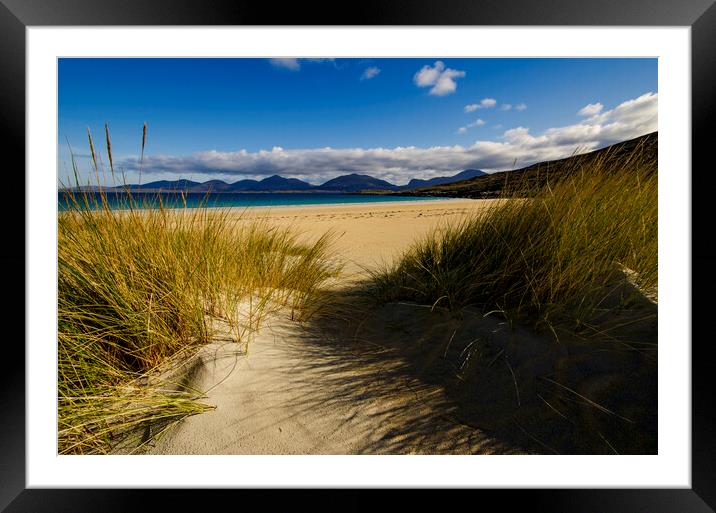 Luskentyre Beach Framed Mounted Print by Steve Smith