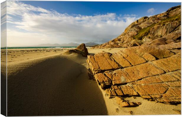 Luskentyre Isle of Harris Canvas Print by Steve Smith